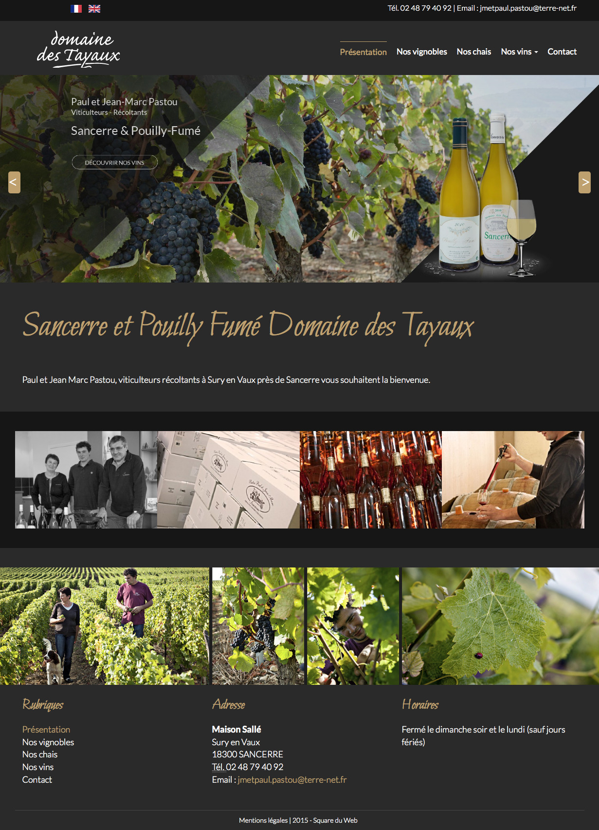 Domaine des Tayaux, Sancerre et Pouilly fumé